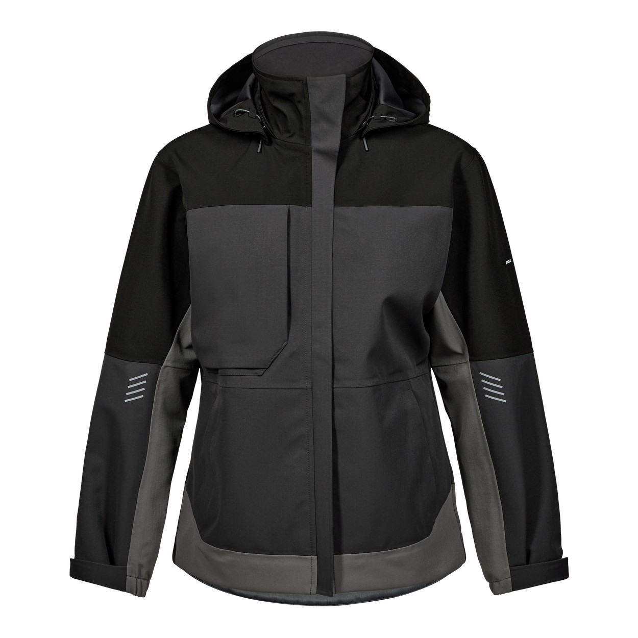 ENGEL Entire Damen Shelljacke in Anthrazitgrau/Schwarz, Größe XS