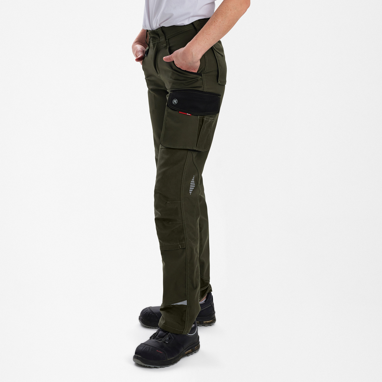 ENGEL Galaxy Damen Bundhose in Forest Green/Schwarz, Größe 48