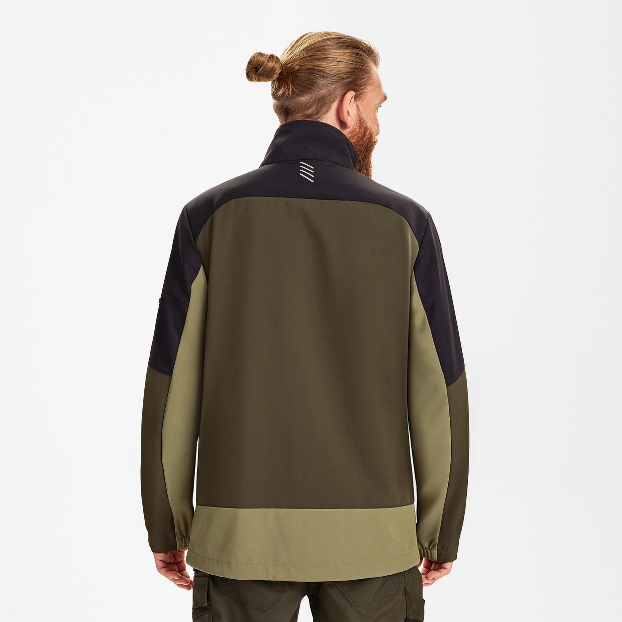 ENGEL Entire Softshelljacke in Forest Green/Schwarz, Größe XS
