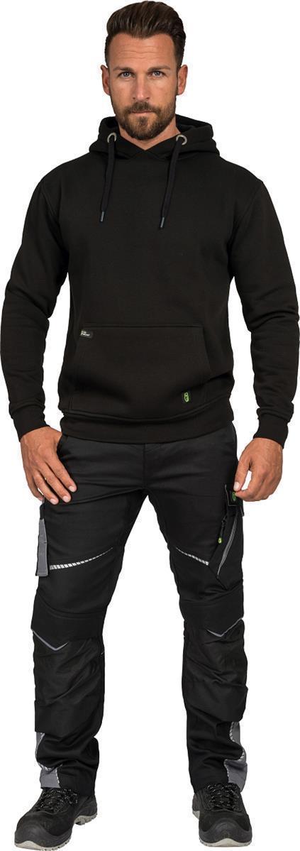 Hoodie "Toni" Flex Line Schwarz FLEXQ, Gr. 2XL von Leibwächter