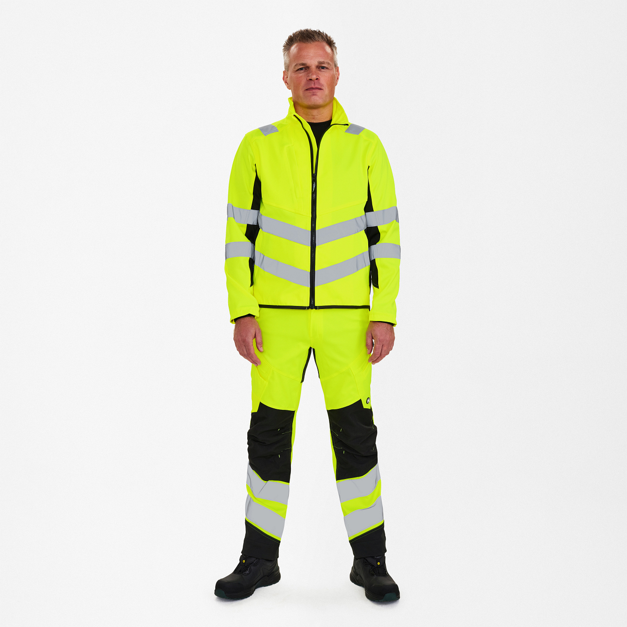 ENGEL Safety Arbeitsjacke in Gelb/Schwarz, Größe XS