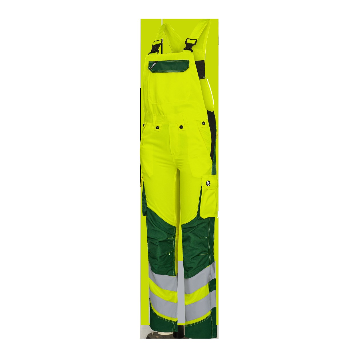 ENGEL Safety Light Damen Latzhose in Gelb/Grün, Größe 48