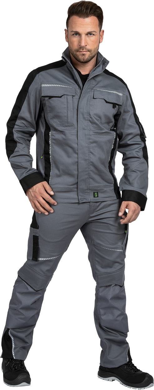 Bundjacke Flex Line Grau/Schwarz FLEXJ, Gr. 2XL von Leibwächter