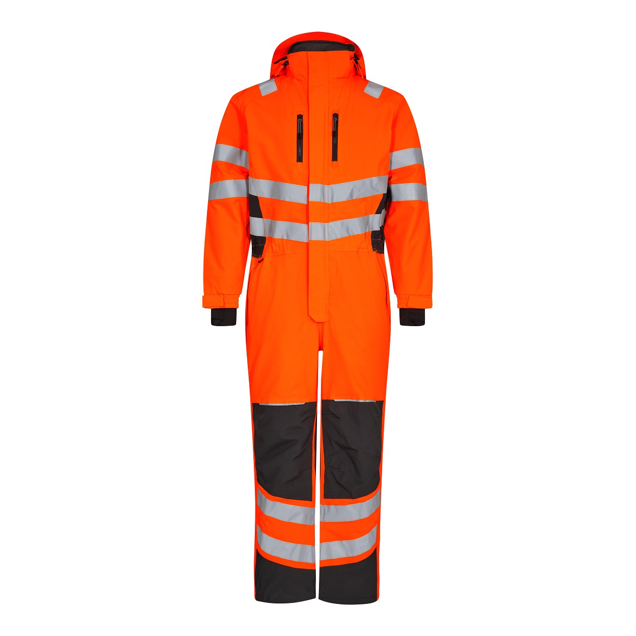 ENGEL Safety Winteroverall in Orange/Anthrazit Grau, Größe XS