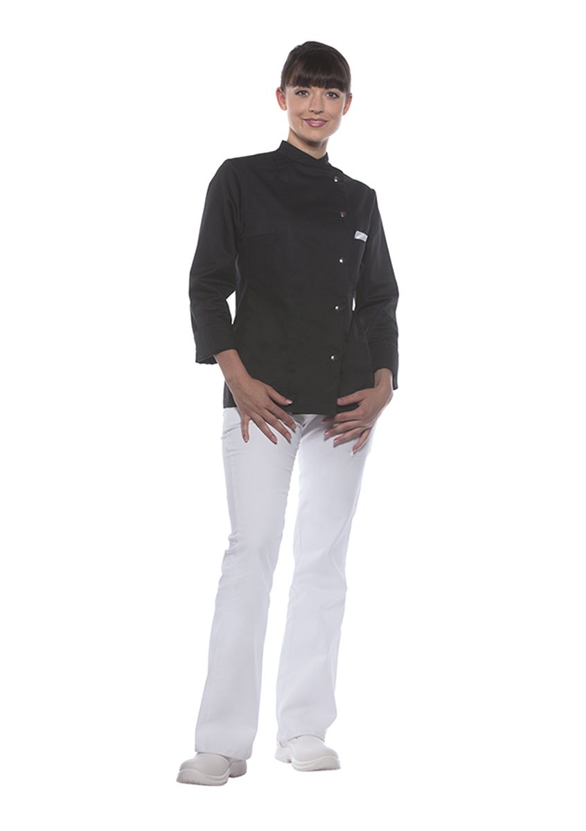 Damenkochjacke Larissa Größe 58 in Schwarz von Karlowsky