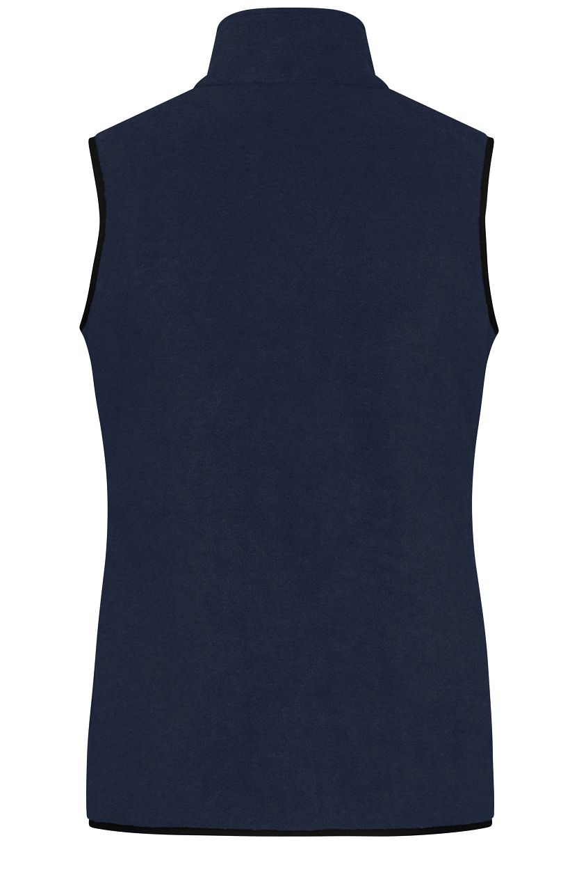 Ladies' Fleece Vest GRS "JN1309" in Navy/Black, Größe 2XL - Daiber