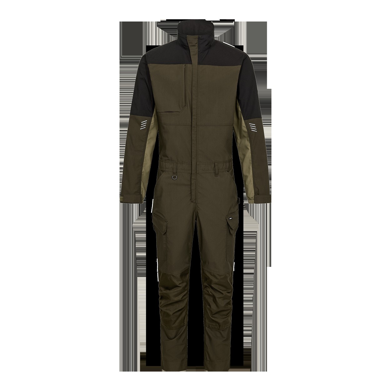 ENGEL Entire Overall mit 2-Wege-Stretch in Forest Green/Schwarz, Größe XS