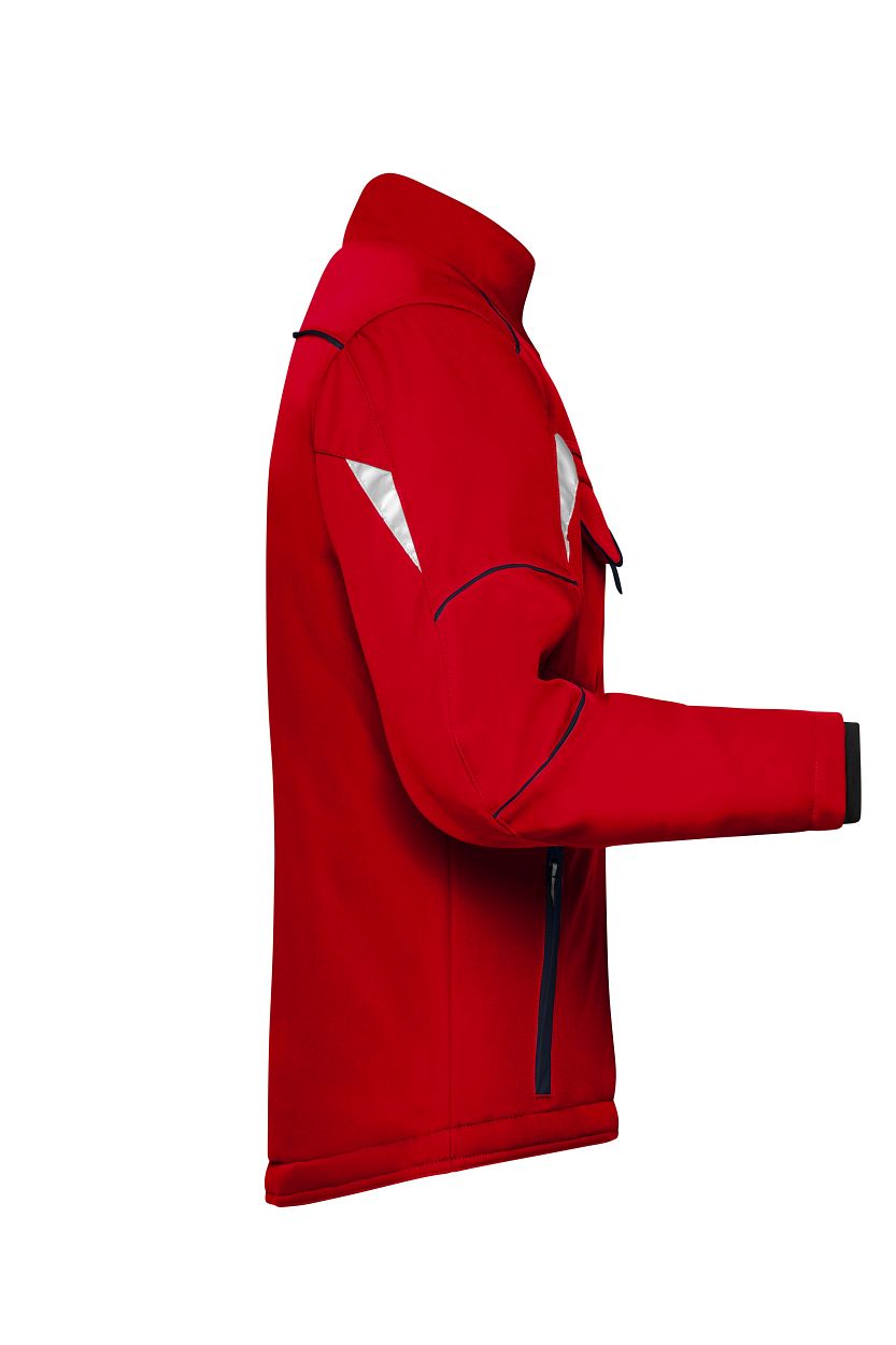 Workwear Softshell Padded Jacket - COLOR - "JN853" in Red/Navy, Größe 6XL - Daiber