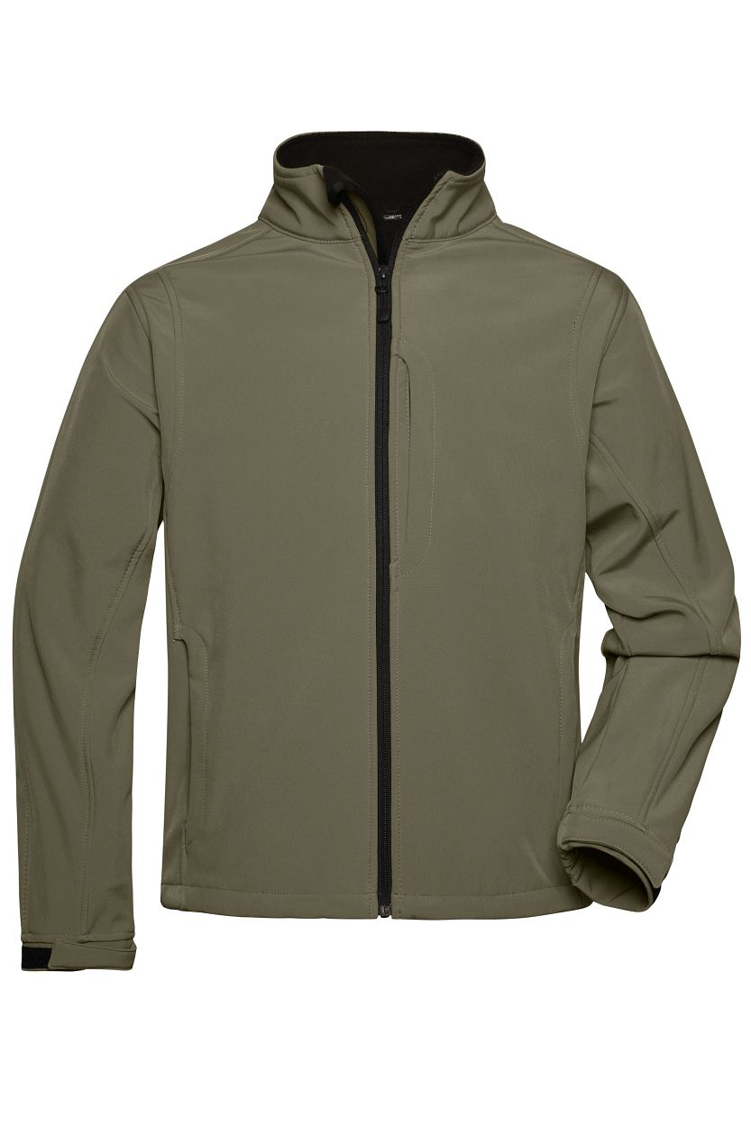 Men's Softshell Jacket "JN135" in Olive, Größe 3XL - Daiber