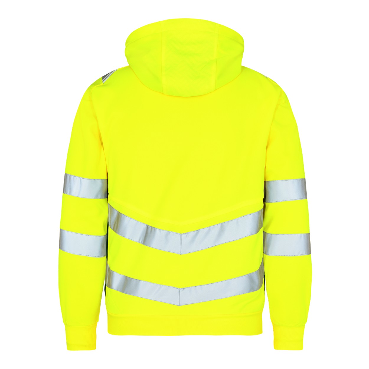 ENGEL Safety Sweatcardigan in Gelb/Grün, Größe XS