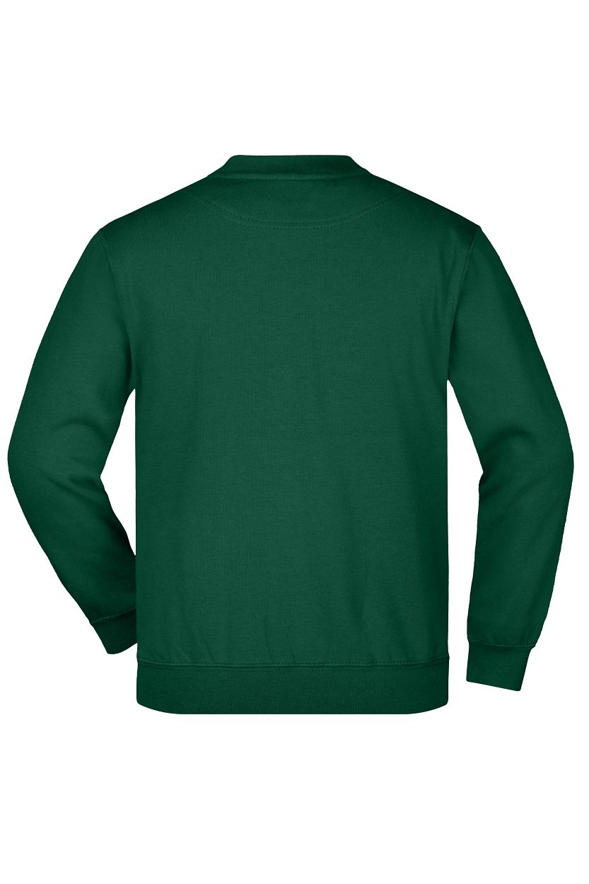 Round-Sweat Heavy Junior "JN040K" in Dark-Green, Größe 2XL - Daiber