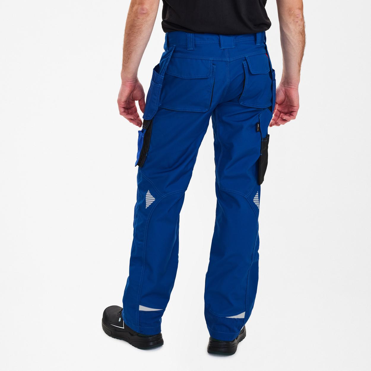 ENGEL Galaxy Arbeitshose mit Holstertaschen in Surfer Blue/Schwarz, Größe 106