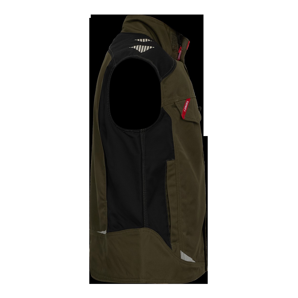 ENGEL Galaxy Serviceweste in Forest Green/Schwarz, Größe XS