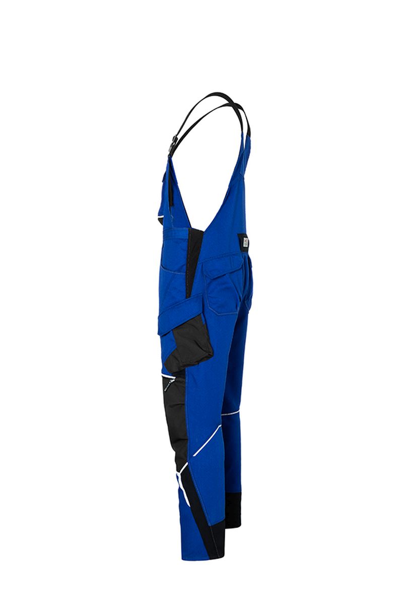 KÜBLER BODYFORCE Latzhose in Schwarz / Anthrazit, Größe 31
