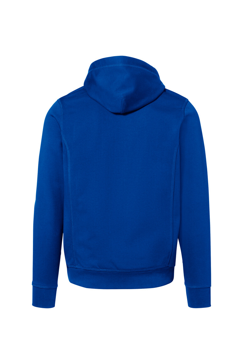 HAKRO 455 Kapuzenjacke Bonded ECO in royalblau/silber, Größe 3XL