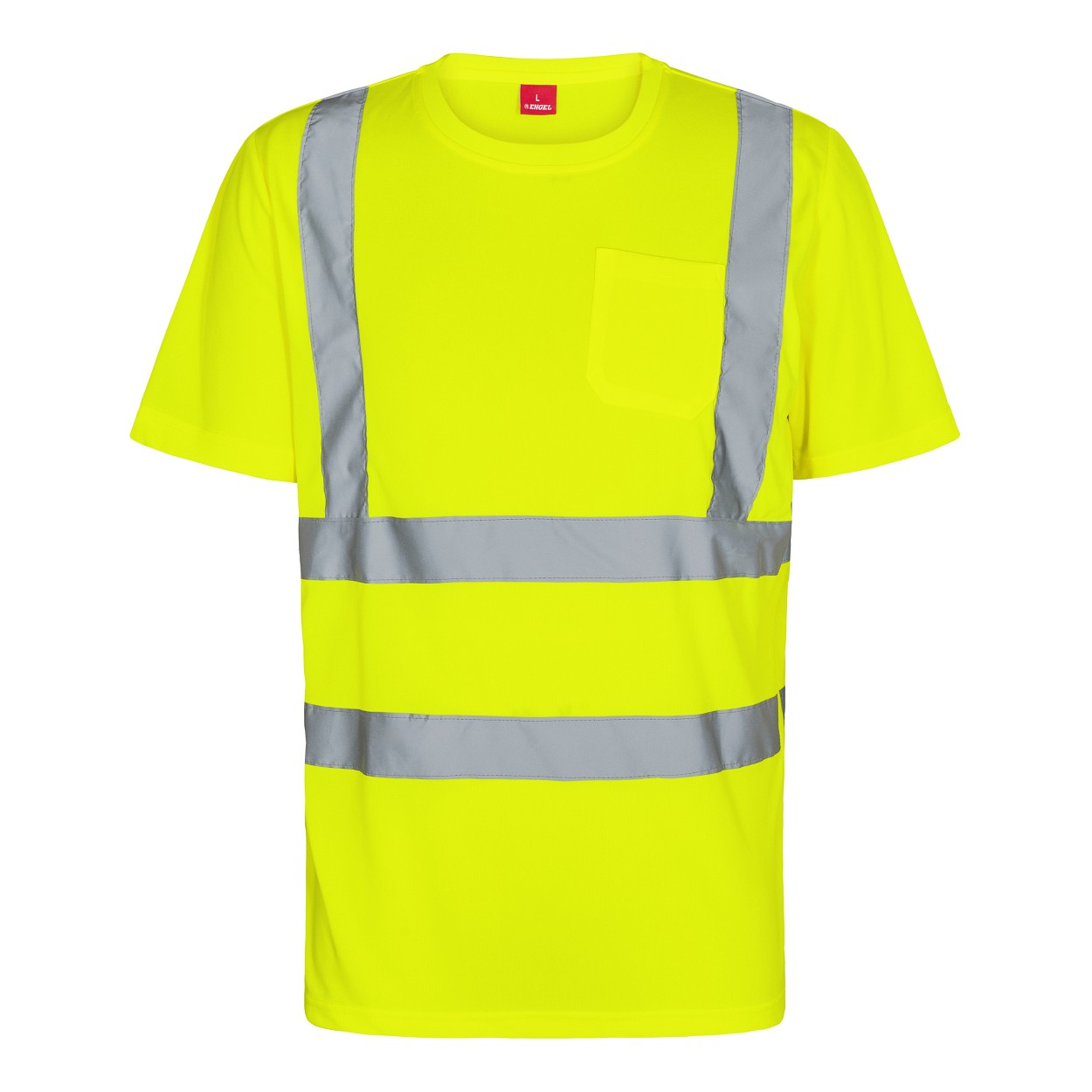 ENGEL Safety T-Shirt mit Brusttasche in Gelb, Größe XS