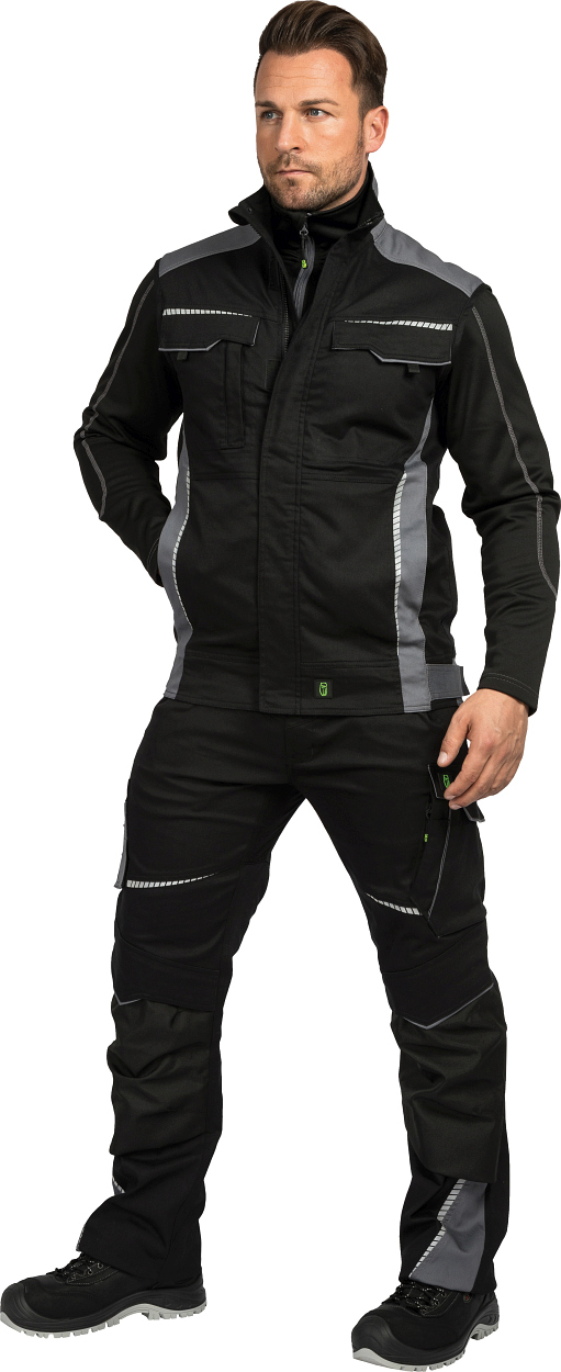 Weste Flex Line Schwarz/Grau FLEXV, Gr. 2XL von Leibwächter