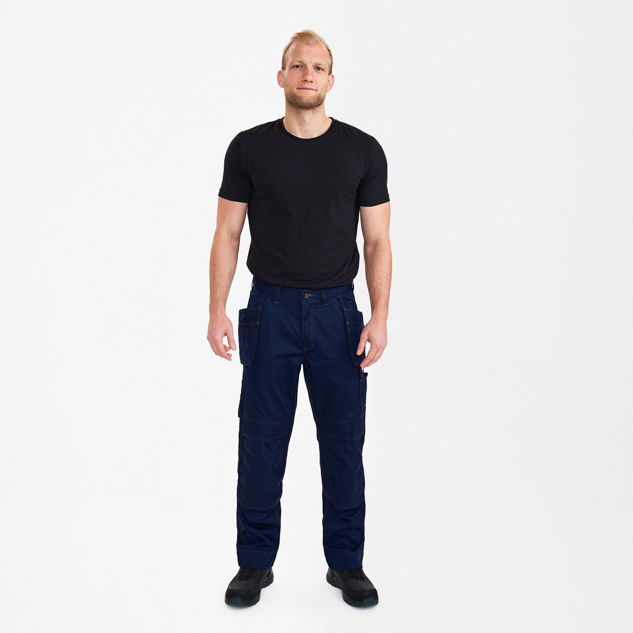 ENGEL Combat Handwerkerhose mit Holstertaschen in Marine, Größe 26
