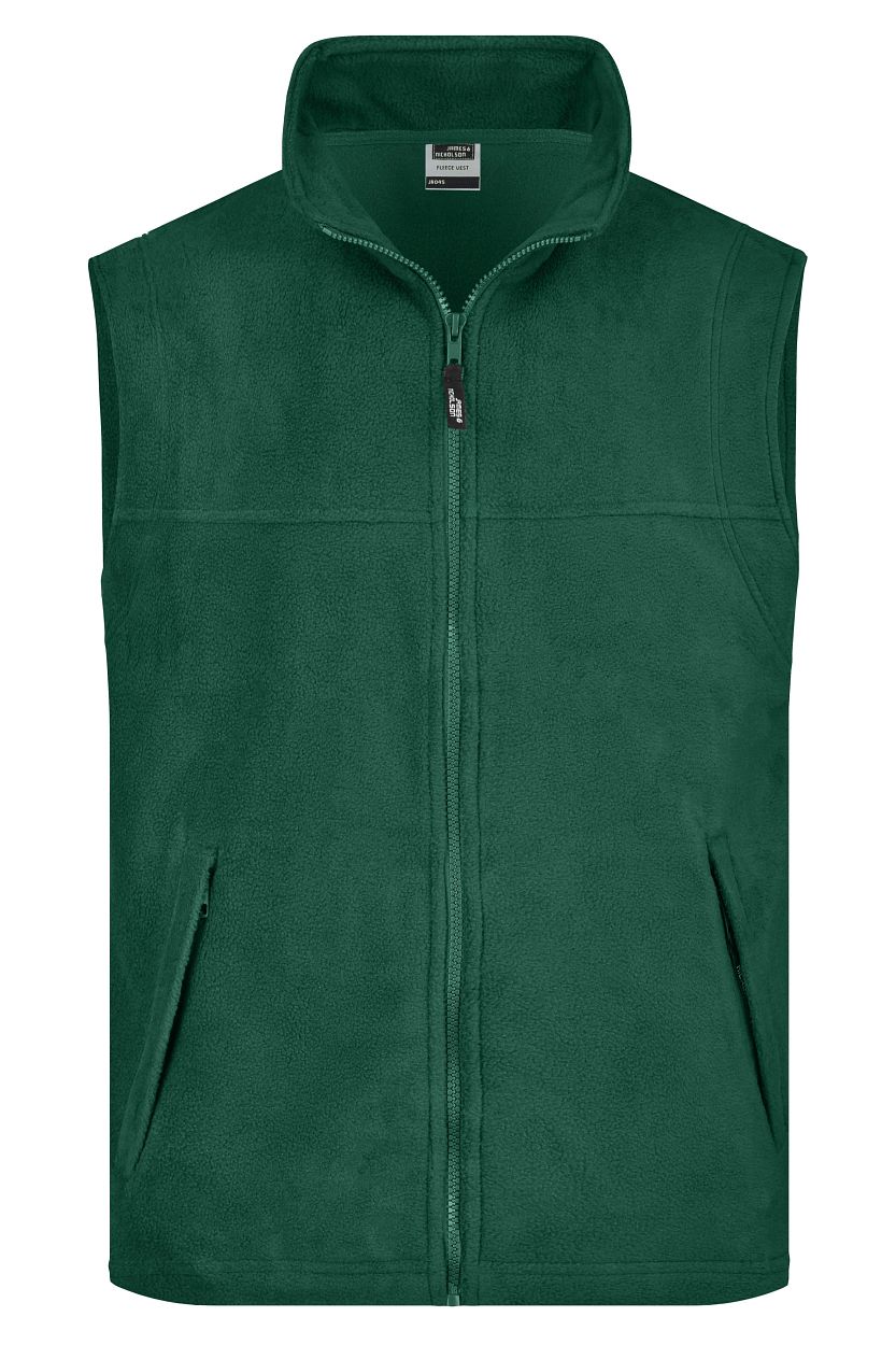 Fleece Vest "JN045" in Dark-Green, Größe 4XL - Daiber