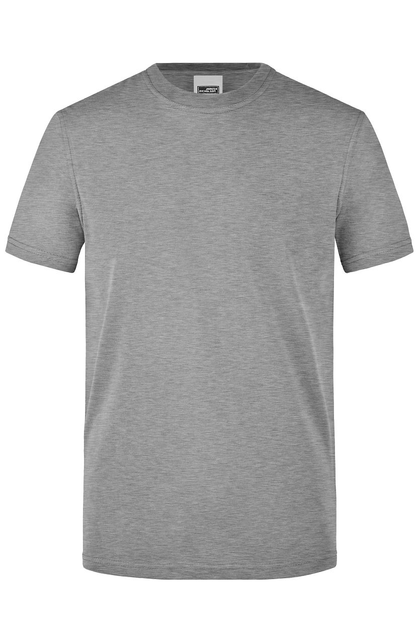 Men's Workwear T-Shirt "JN838" in Grey-Heather, Größe 6XL - Daiber