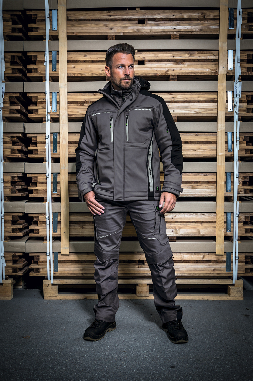 Bundhose Flex Line in Grau-Schwarz, Gr. 98 von Leibwächter