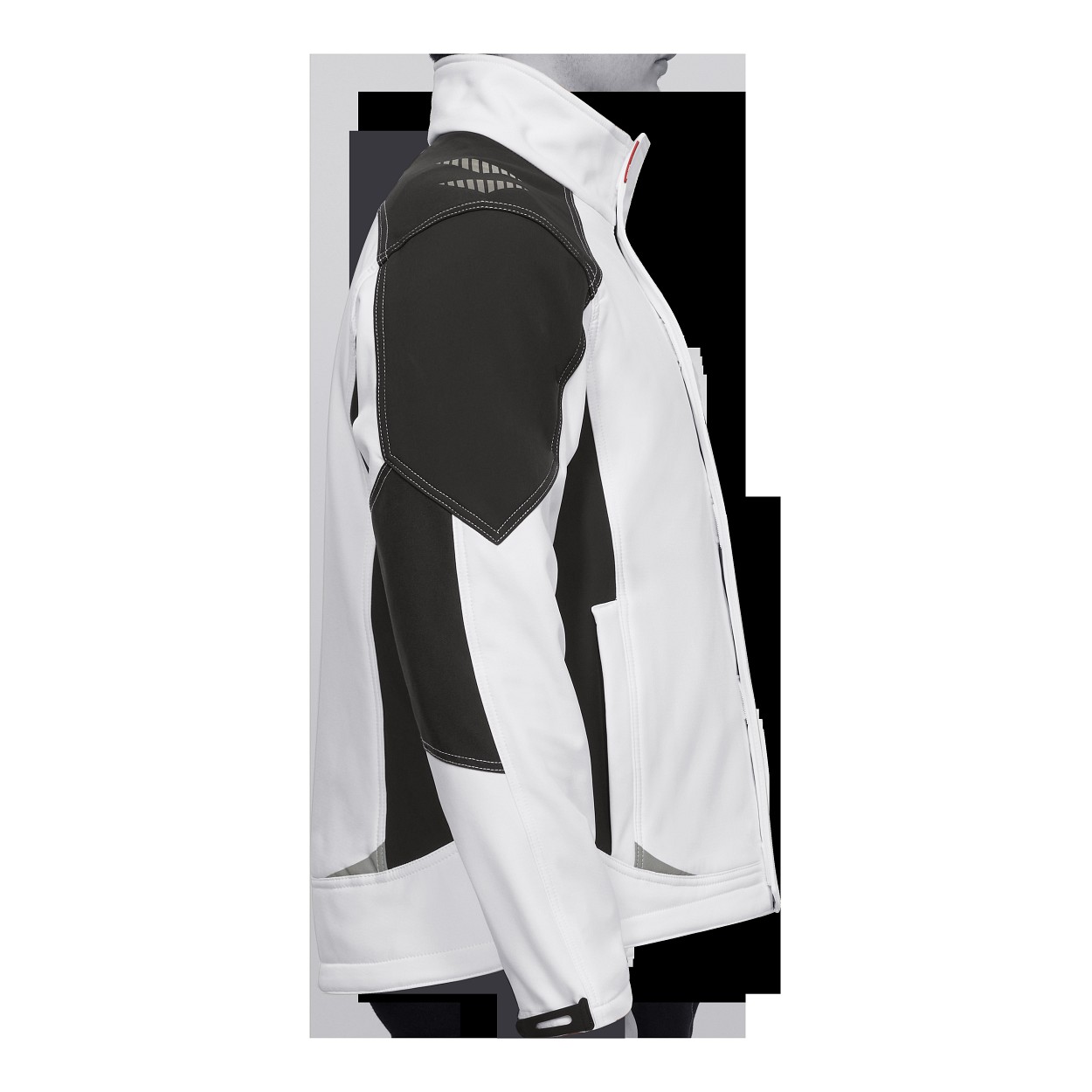 ENGEL Galaxy Softshelljacke in Weiss/Anthrazit Grau, Größe XS