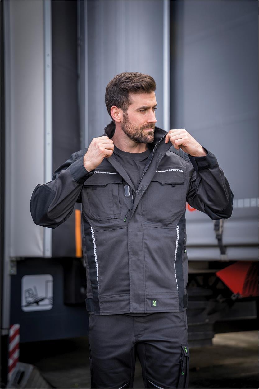Bundjacke FLEXJ28 Flex Line in Anthrazit/Schwarz, Gr. 2XL von Leibwächter