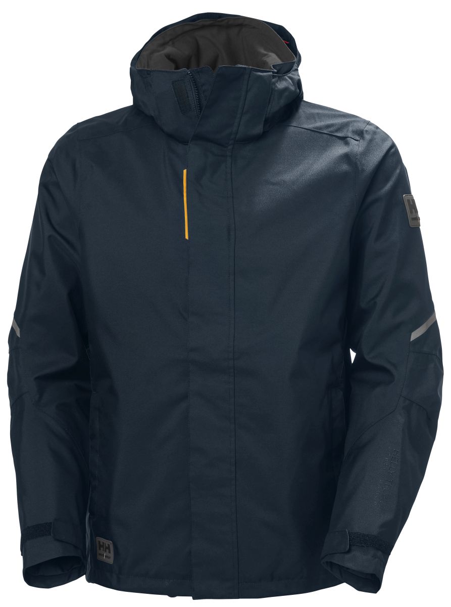 Wasserfeste Shell-Jacke Kensington in Black, Größe S von Helly Hansen Workwear