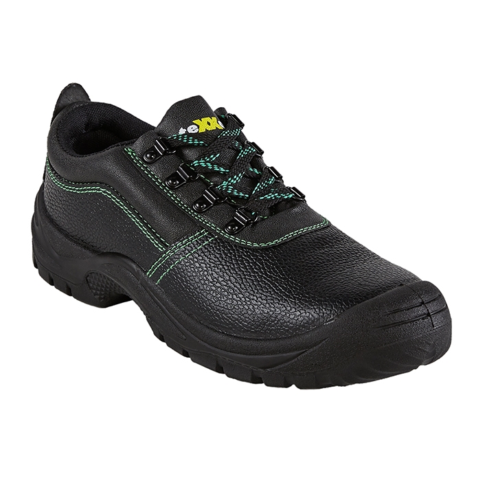 teXXor® S3-Sicherheitshalbschuhe AUXERRE in Schwarz / Grün, Gr. 39