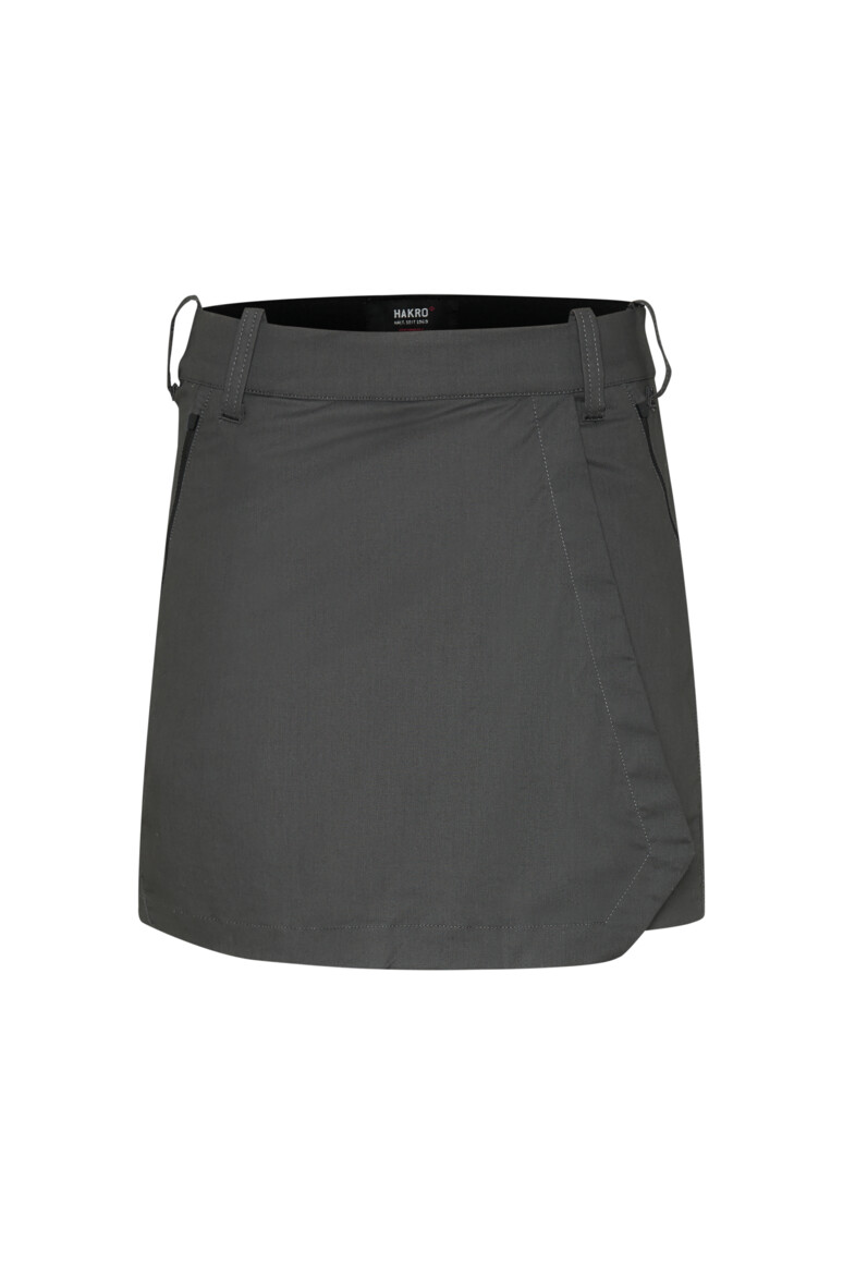 HAKRO 712 DAMEN PERFORMANCESKORT X-STRETCH in Karbongrau, Größe 3XL