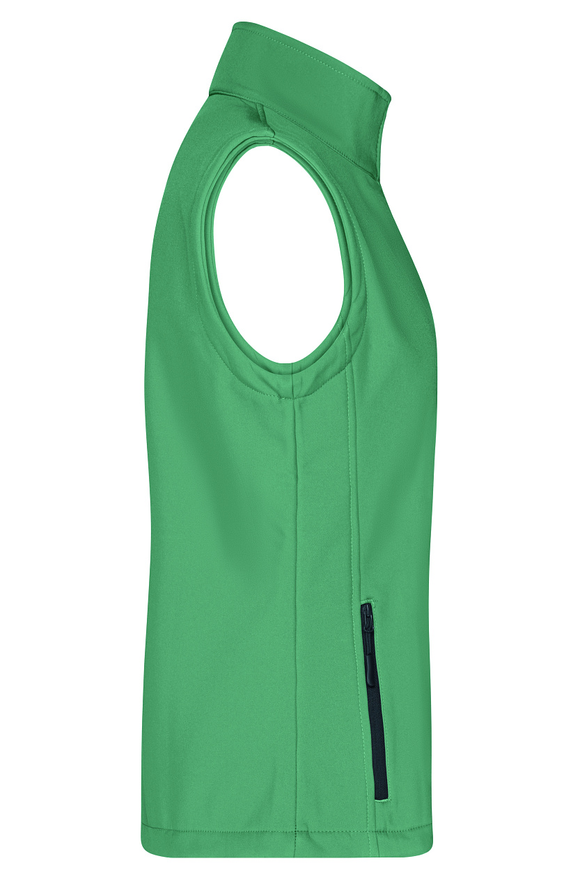 Men's Promo Softshell Vest "JN1128" in Green/Navy, Größe 3XL - Daiber