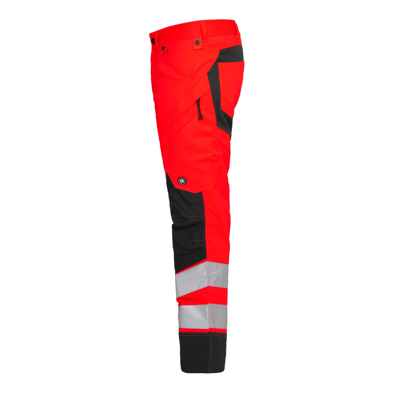 ENGEL Safety Arbeitshose mit 2-Wege-Stretch in Rot/Schwarz, Größe 26