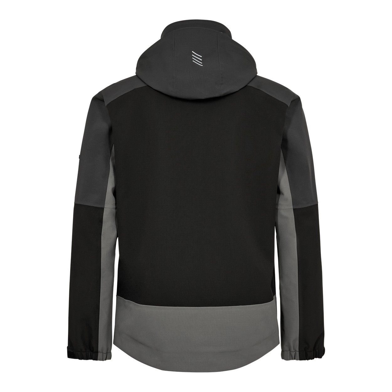 ENGEL Entire Shelljacke in Schwarz/Anthrazit Grau, Größe XS