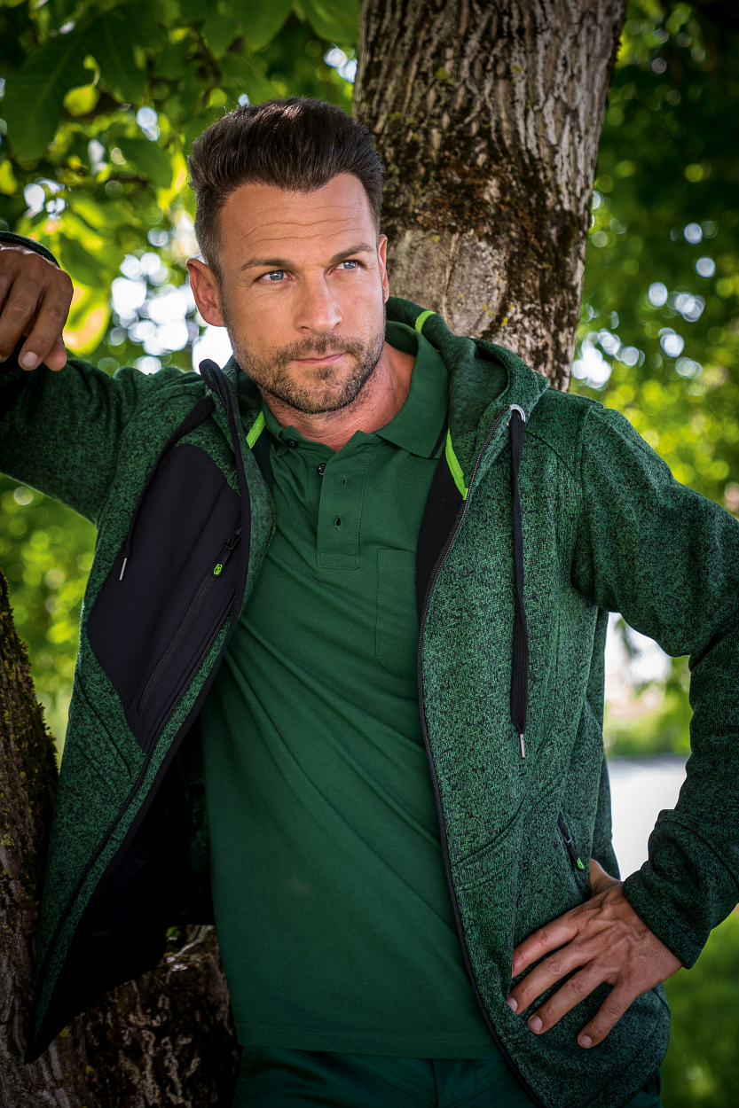 Strickjacke Casual Line Unisex Grün CASTJ, Gr. 2XL von Leibwächter