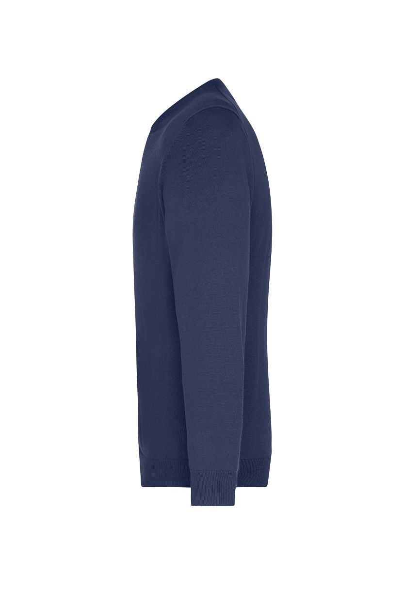 Men's V-Neck Pullover "JN659" in Navy, Größe 3XL - Daiber