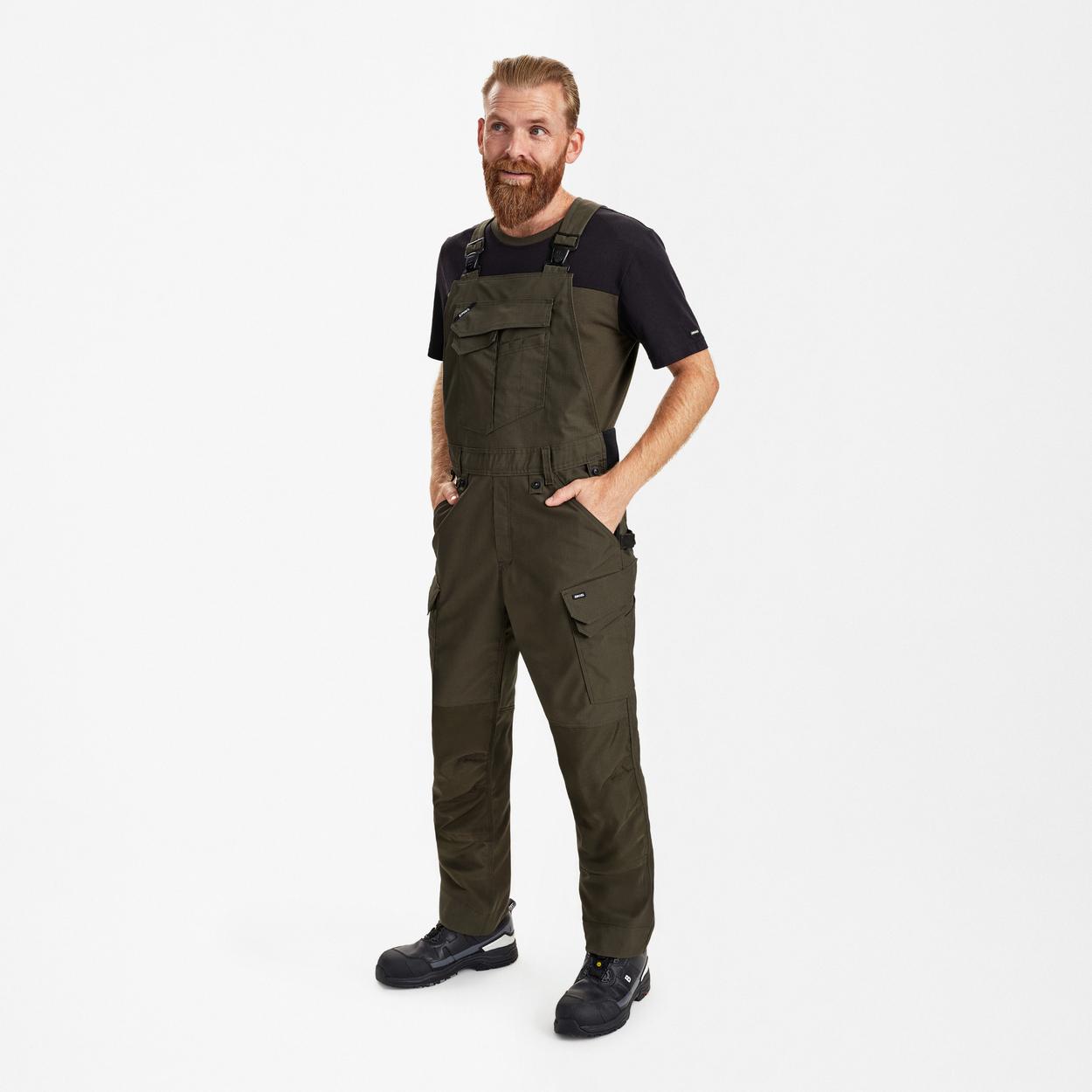 ENGEL Entire Latzhose mit 2-Wege-Stretch in Forest Green, Größe 26