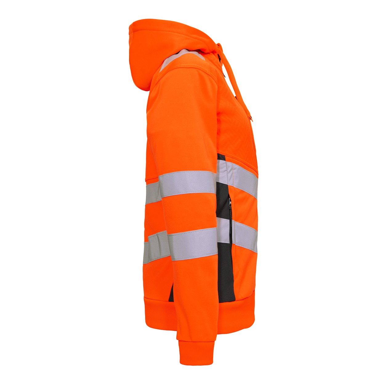 ENGEL Safety Damen Sweatcardigan in Orange/Anthrazit Grau, Größe XS