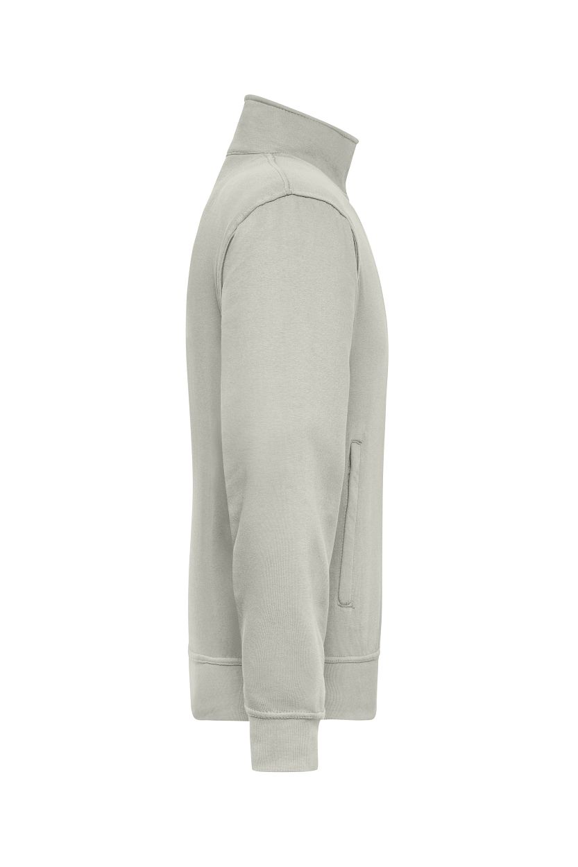 Workwear Sweat Jacket "JN836" in Cement, Größe 6XL - Daiber