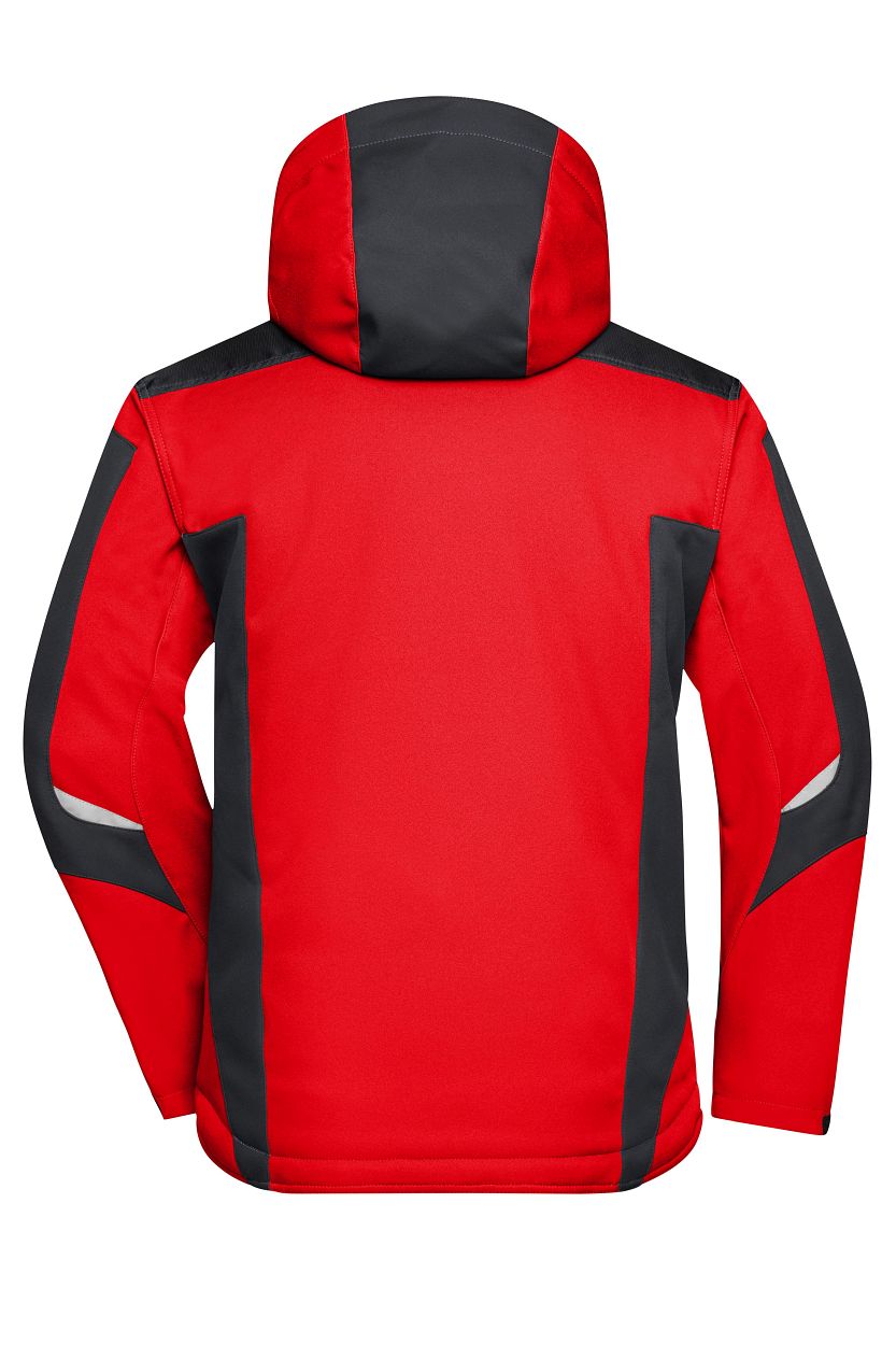 Craftsmen Softshell Jacket - STRONG - "JN824" in Red/Black, Größe 6XL - Daiber