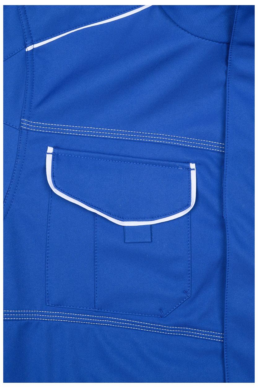 Workwear Softshell Jacket - COLOR - "JN851" in White/Royal, Größe 6XL - Daiber
