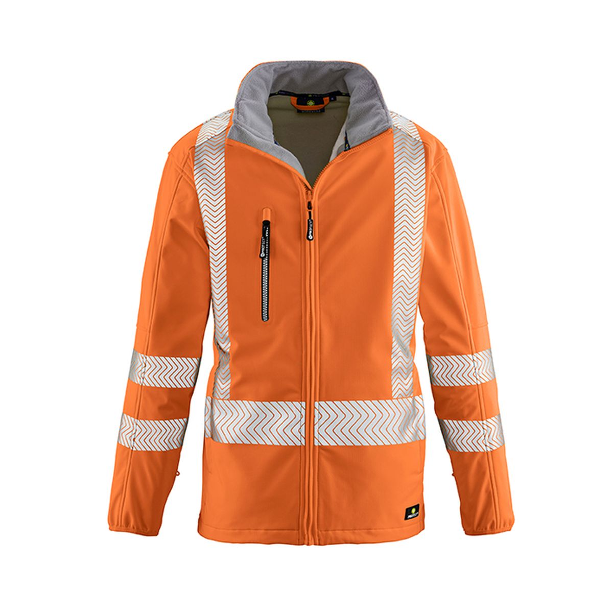 4PROTECT® Warnschutz-Softshelljacke TYLER in Orange, Größe 6XL