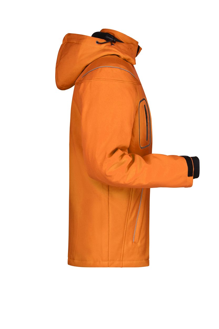Men’s Winter Softshell Jacket "JN1000" in Orange, Größe 3XL - Daiber