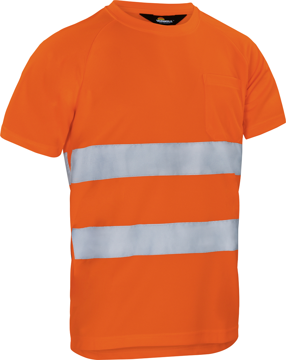 Warnschutz T-Shirt leuchtorange in Gr. XXL von Vizwell