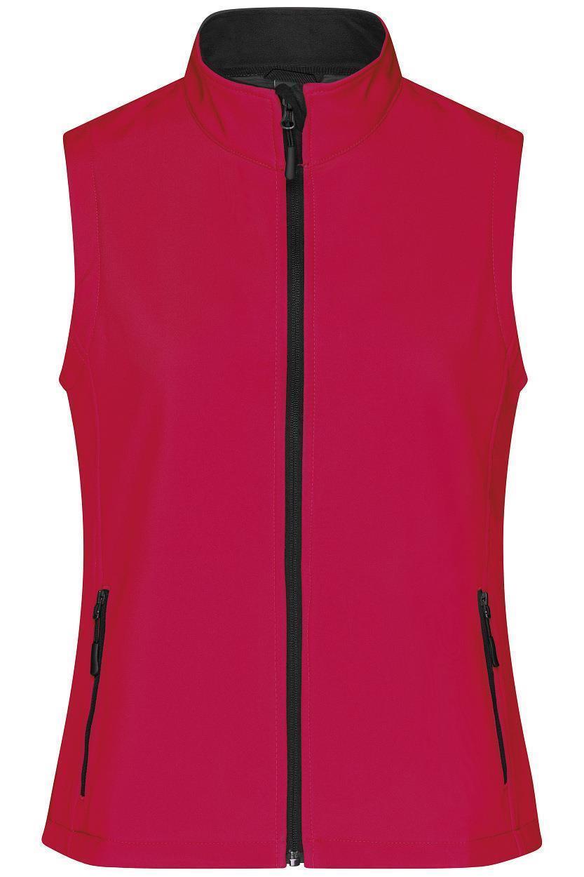 Ladies' Promo Softshell Vest "JN1127" in Red/Black, Größe 2XL - Daiber