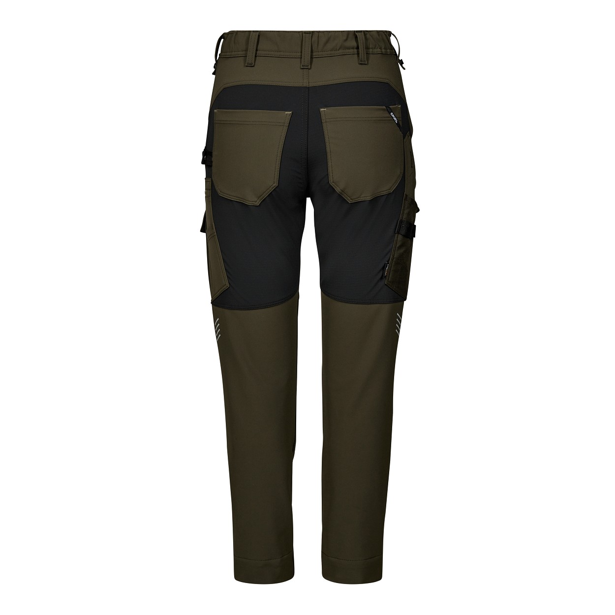 ENGEL Entire Damen Arbeitshose mit 4-Wege-Stretch in Forest Green/Schwarz, Größe 48