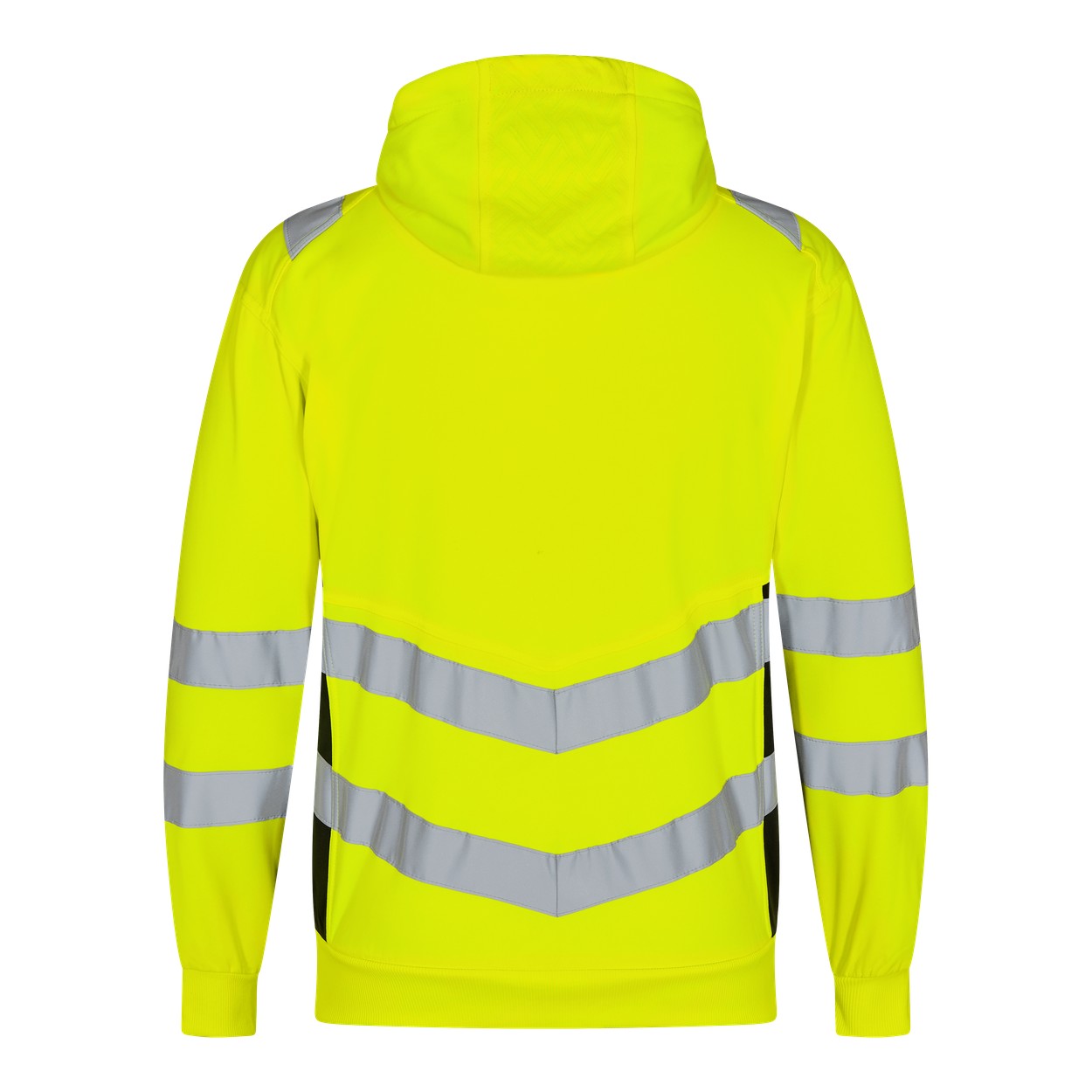 ENGEL Safety Sweatcardigan in Gelb/Schwarz, Größe XS