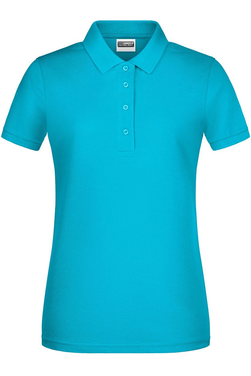 Ladies' Basic Polo OCS Standard "8009" in Turquoise, Größe 2XL - Daiber