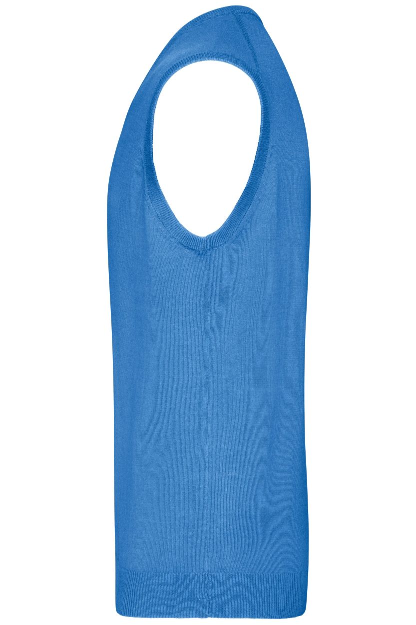 Men's V-Neck Pullunder "JN657" in Glacier-Blue, Größe 3XL - Daiber