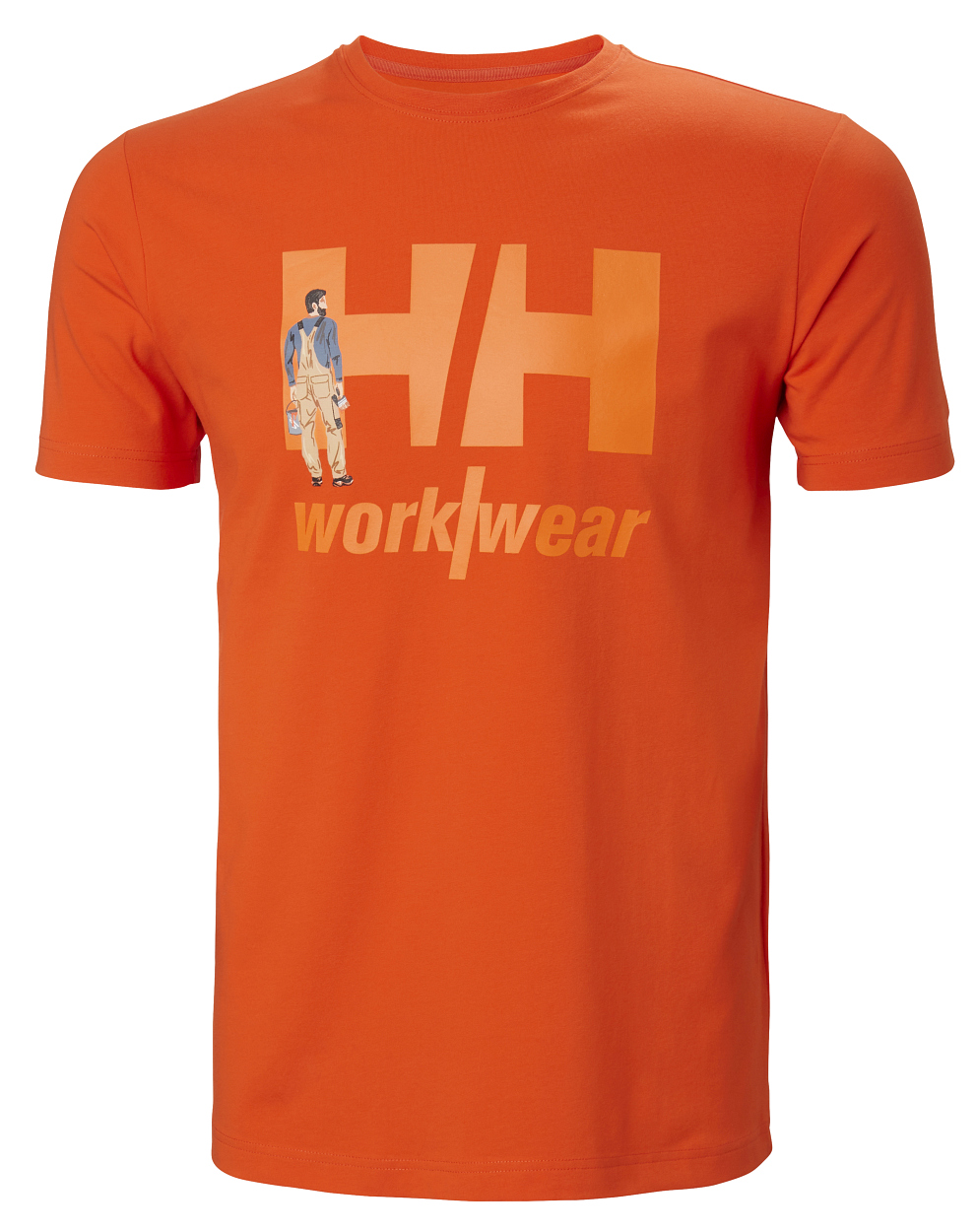 LOGO T-shirt "79261" in DARK ORANGE, Größe 4XL - Helly Hansen Workwear