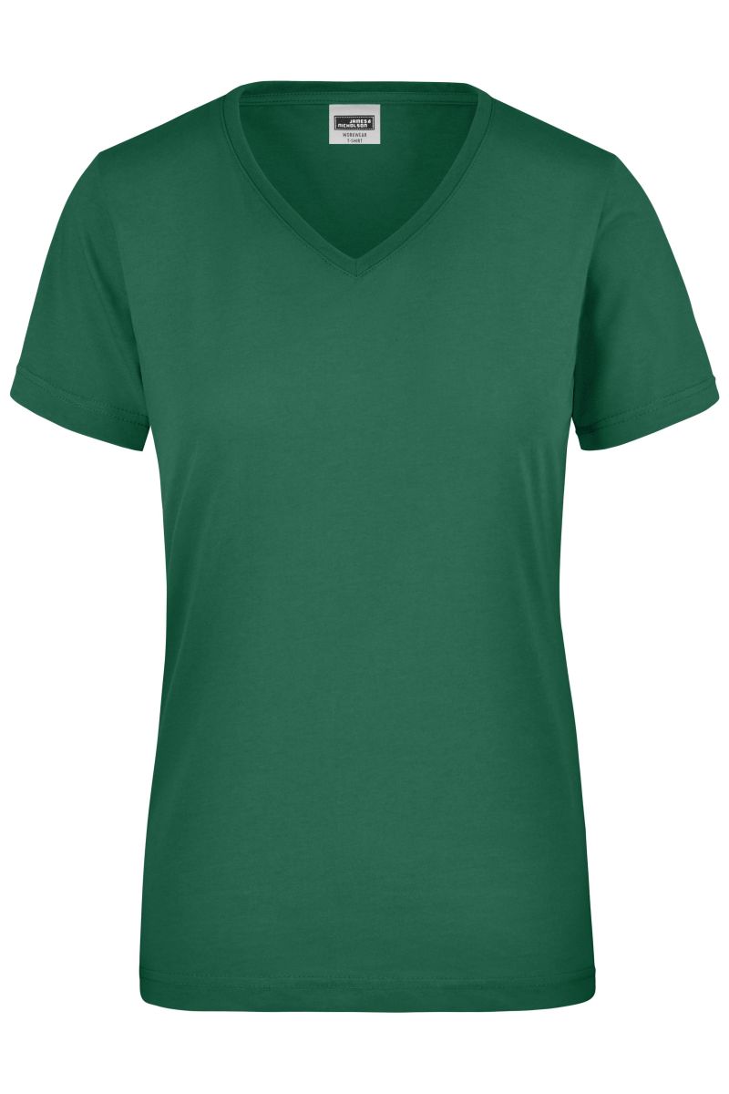 JN837 Damen Workwear T-Shirt in Dark-Green, Größe XL von James & Nicholson